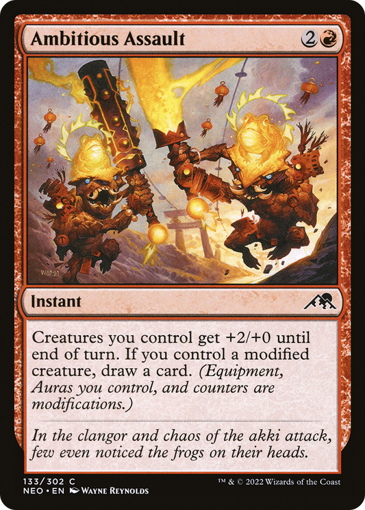 Ambitious Assault (133) - Kamigawa: Neon Dynasty Foil