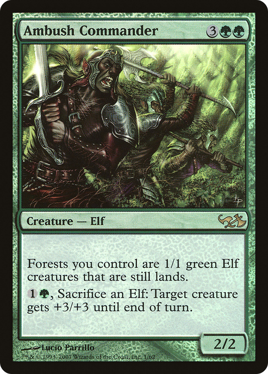 Ambush Commander (001) Foil - Duel Decks: Elves vs. Goblins