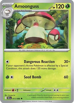 Amoonguss (11) Reverse Holofoil - Black Bolt