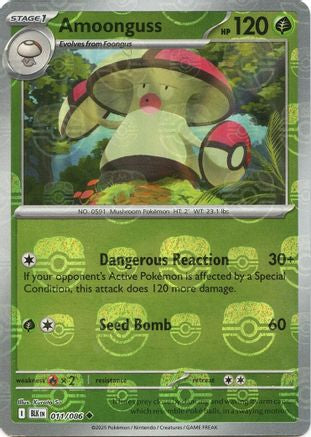 Amoonguss (Master Ball Pattern) (11) Reverse Holofoil - Black Bolt