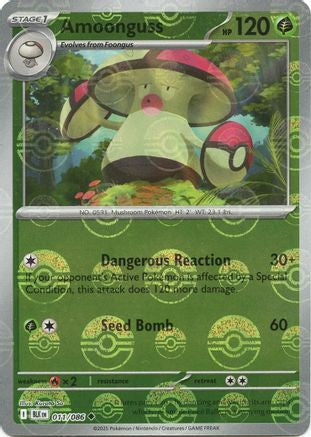 Amoonguss (Poke Ball Pattern) (11) Reverse Holofoil - Black Bolt