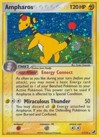 Ampharos (1) Reverse Holofoil - Unseen Forces