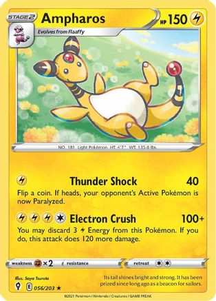 Ampharos (56) Reverse Holofoil - Evolving Skies