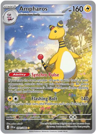 Ampharos (90) Holofoil - Chaos Rising