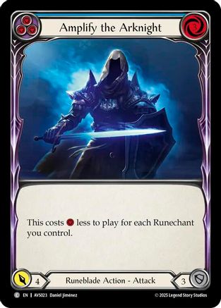 Amplify the Arknight (Blue) (AVS023) - Armory Deck: Legends Viserai