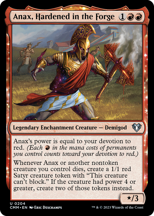 Anax, Hardened in the Forge (204) Foil - Commander Masters