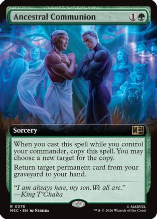 Ancestral Communion (Extended Art) (376) - Commander: Marvel Super Heroes