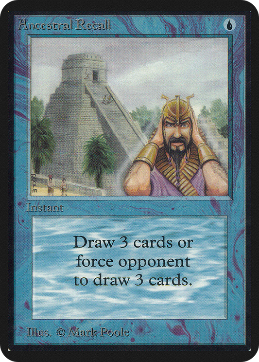 Ancestral Recall - Limited Edition Alpha