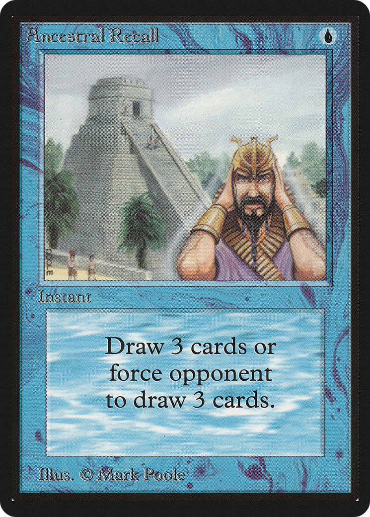 Ancestral Recall - Limited Edition Beta
