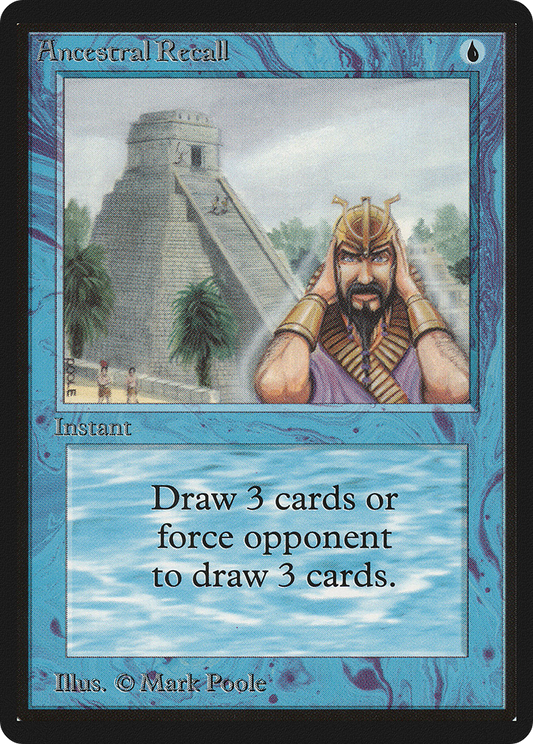 Ancestral Recall - Limited Edition Beta