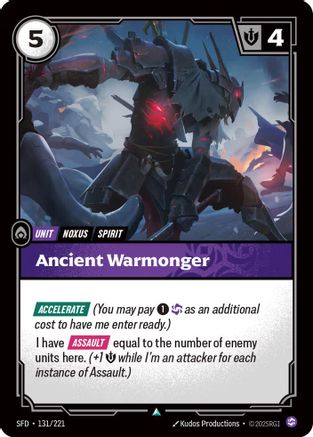 Ancient Warmonger (131) Foil - Spiritforged