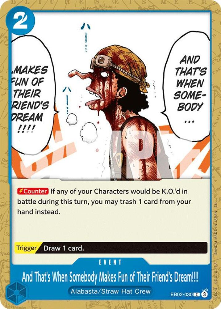 And That's When Somebody Makes Fun of Their Friend's Dream!!!! (EB02-030)