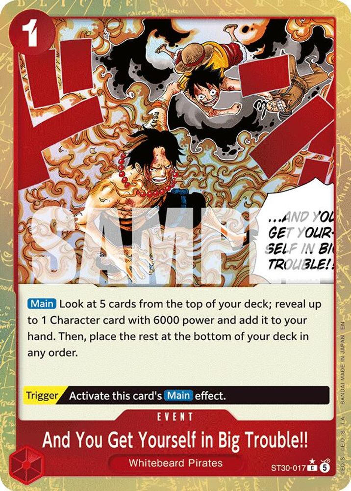 And You Get Yourself in Big Trouble!! (Parallel) (ST30-017) Foil