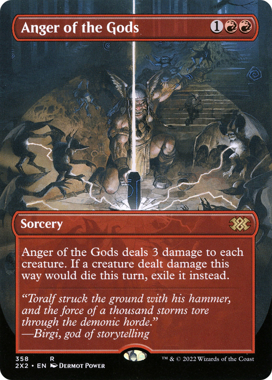 Anger of the Gods (Borderless) (358) Foil - Double Masters 2022