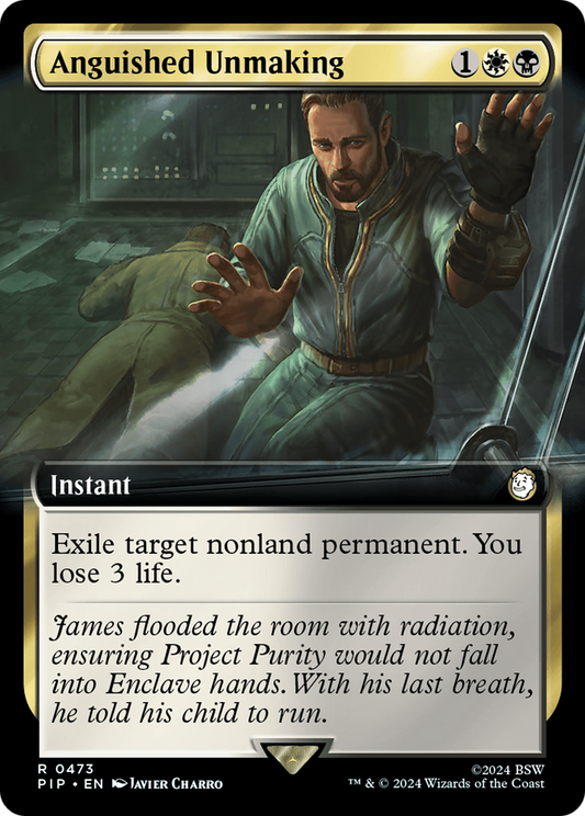 Anguished Unmaking (Extended Art) (473) Foil - Fallout