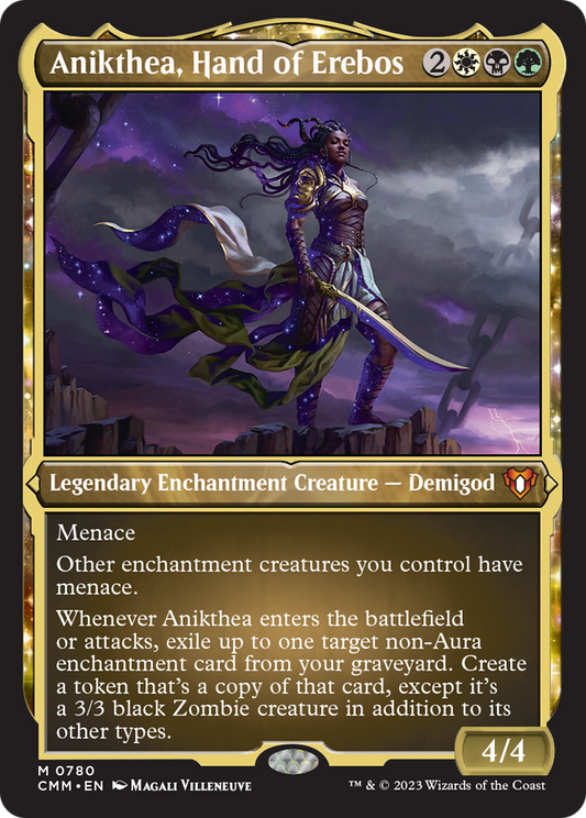 Anikthea, Hand of Erebos (Display Commander) (780) Etched Foil - Commander Masters