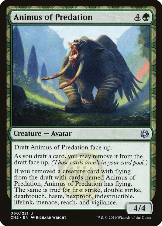 Animus of Predation (060) Foil - Conspiracy: Take the Crown