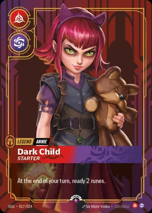 Annie – Dark Child (017) Foil - Riftbound Promotional Cards