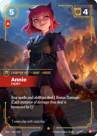 Annie – Fiery (001) - Origins: Proving Grounds