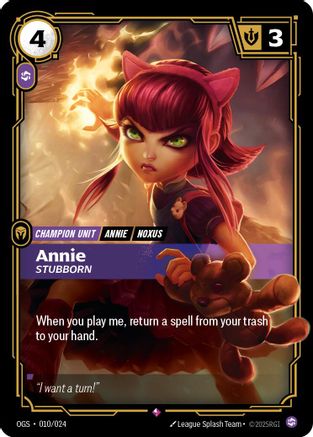Annie – Stubborn (010) - Origins: Proving Grounds