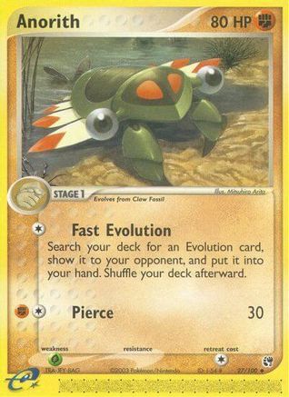 Anorith (27) Reverse Holofoil - Sandstorm