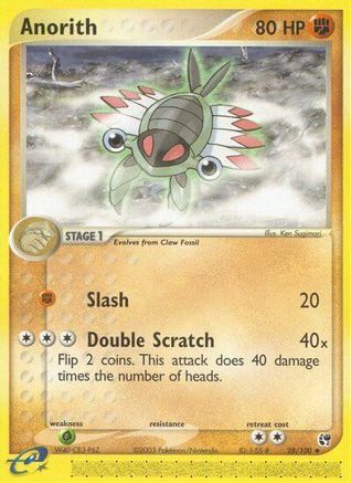 Anorith (28) Reverse Holofoil - Sandstorm