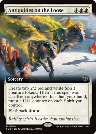 Antiquities on the Loose (Extended Art) (308) - Secrets of Strixhaven