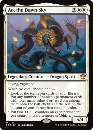 Ao, the Dawn Sky (135) - Commander: Secrets of Strixhaven