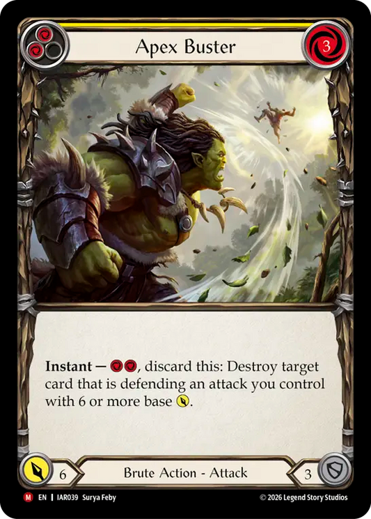 Apex Buster (Yellow) (IAR039) Rainbow Foil - Usurp the Shadow Throne