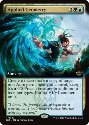 Applied Geometry (Extended Art) (343) Foil - Secrets of Strixhaven