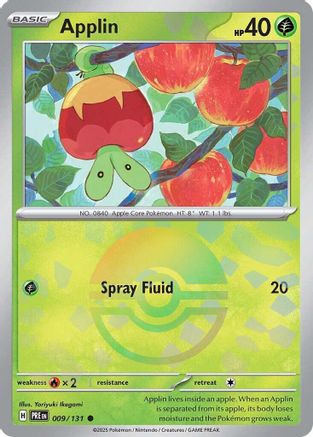 Applin (Poke Ball Pattern) (9) Reverse Holofoil - Prismatic Evolutions