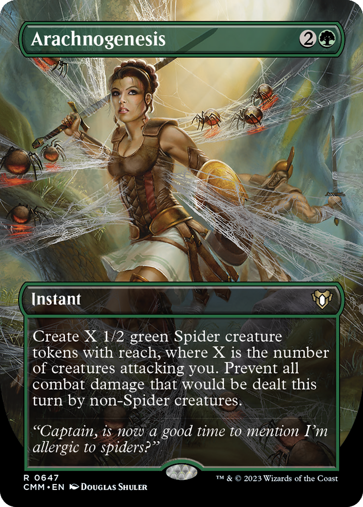 Arachnogenesis (Borderless) (647) Foil - Commander Masters
