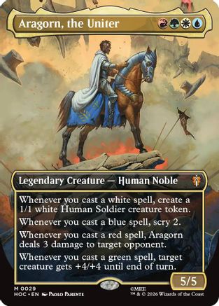Aragorn, the Uniter (Borderless) (029) Foil - The Hobbit: Eternal-Legal
