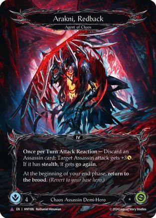 Arakni, Redback (Marvel) (HNT006) Cold Foil - The Hunted