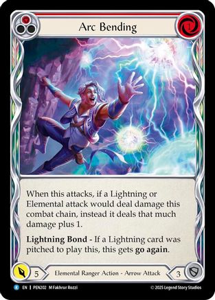 Arc Bending (Red) (PEN202) Rainbow Foil - Compendium of Rathe