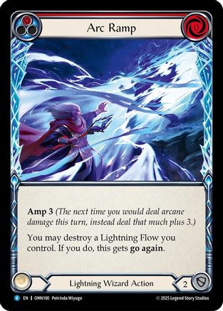 Arc Ramp (Red) (OMN100) Rainbow Foil - Omens of the Third Age