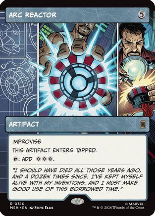 Arc Reactor (Showcase) (310) Foil - Marvel Super Heroes