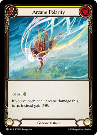 Arcane Polarity (Yellow) (ROS232) Rainbow Foil - Rosetta