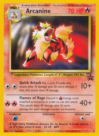 Arcanine (6) - Wizards of the Coast Promos