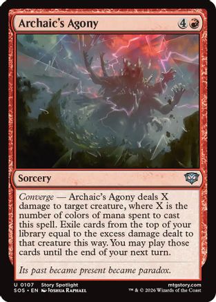 Archaic's Agony (107) Foil - Secrets of Strixhaven