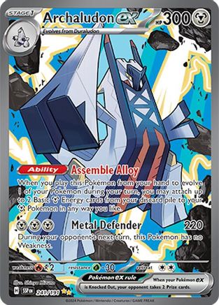 Archaludon ex (Alternate Full Art) (241) Holofoil - Surging Sparks