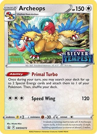 Archeops (Prerelease) [Staff] (SWSH272) Holofoil - Black Star Promos