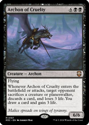 Archon of Cruelty (197) Ripple Foil - Commander: Modern Horizons 3