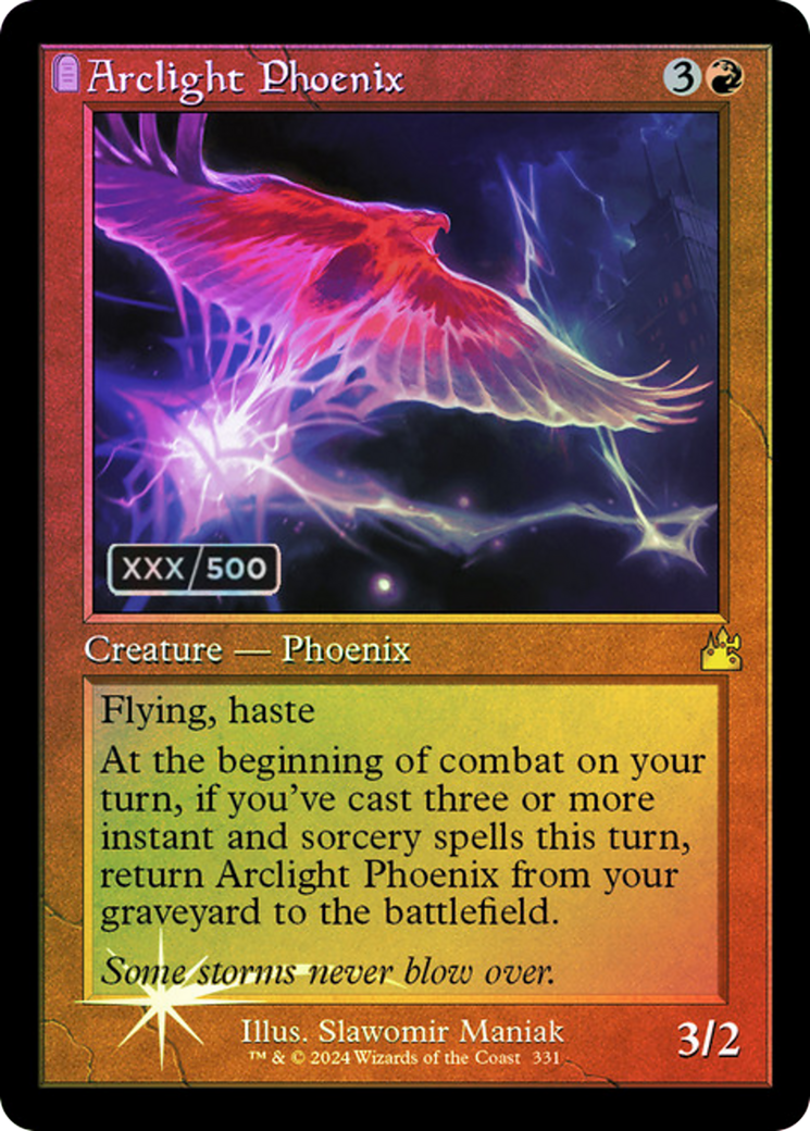 Arclight Phoenix (Retro) (Serial Numbered) (331) Foil - Ravnica Remastered