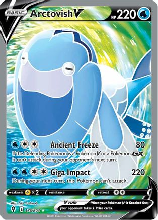 Arctovish V (Full Art) (176) Holofoil - Evolving Skies