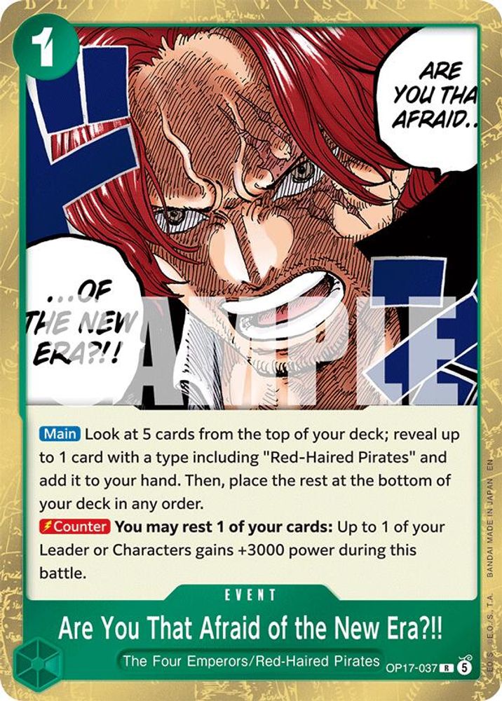 Are You That Afraid of the New Era?! (OP17-037) Foil