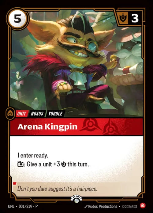 Arena Kingpin (001) Foil - Riftbound Promotional Cards