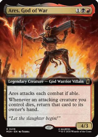 Ares, God of War (Extended Art) (418) Foil - Marvel Super Heroes