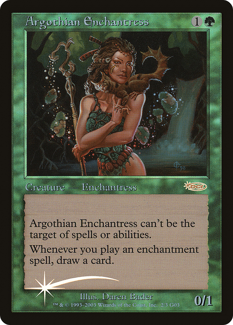 Argothian Enchantress (002) Foil - Judge Gift Cards 2003
