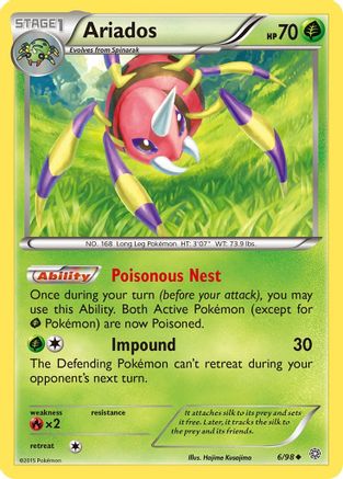 Ariados (6) Reverse Holofoil - Ancient Origins